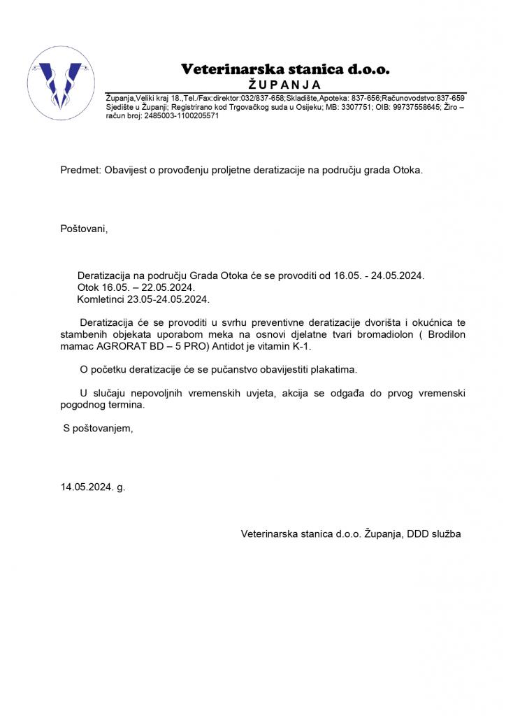 Deratizacija i trovanje štakora