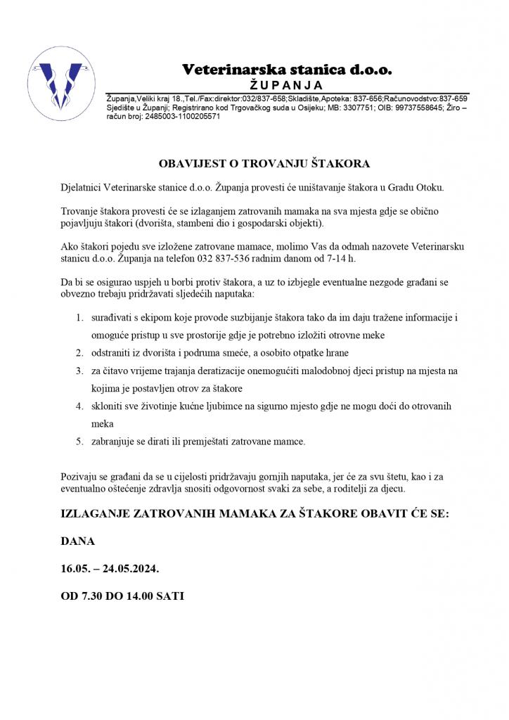 Deratizacija i trovanje štakora